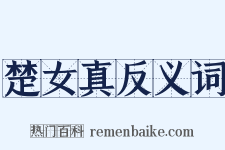 楚女真反义词是什么意思的图片